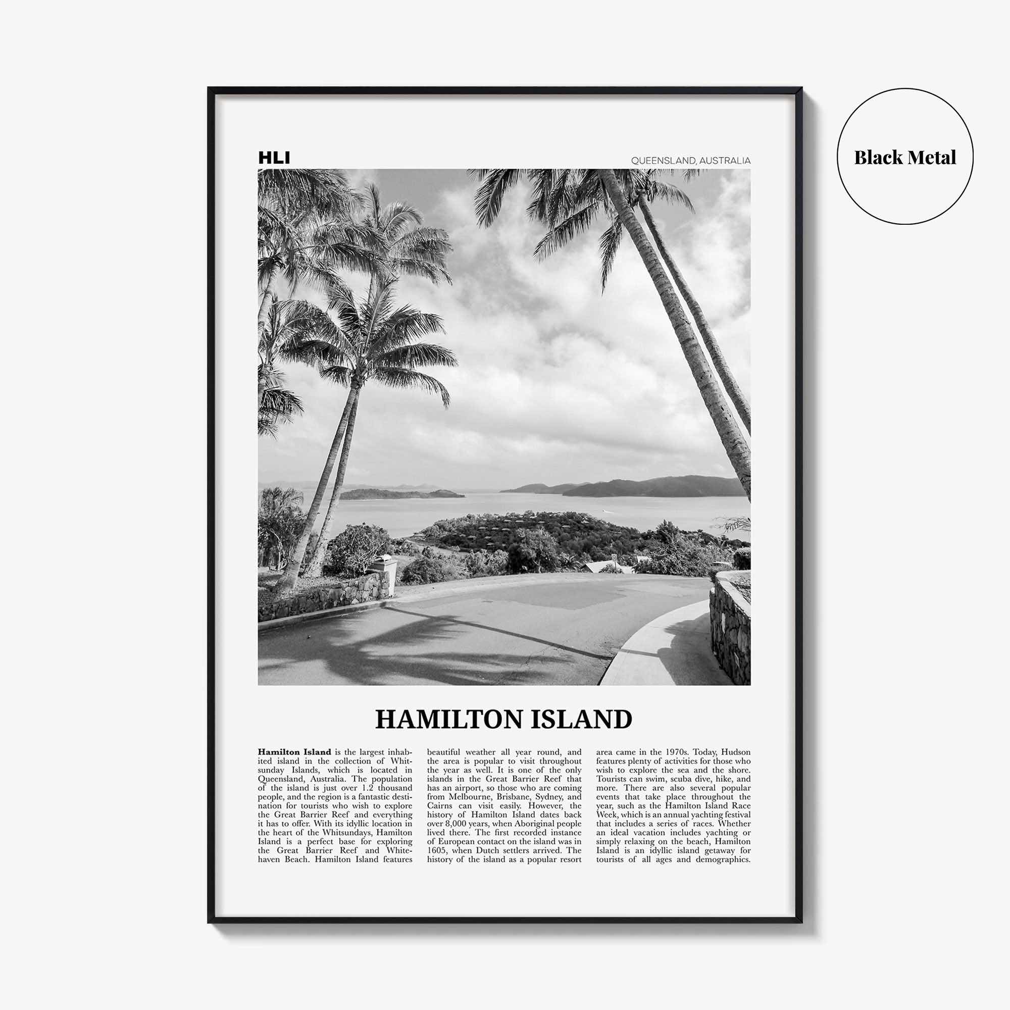Hamilton Island Print Black and White, Hamilton Island Wall Art, Hamilton Island Poster, Hamilton Island Photo, Hamilton Island Wall Décor