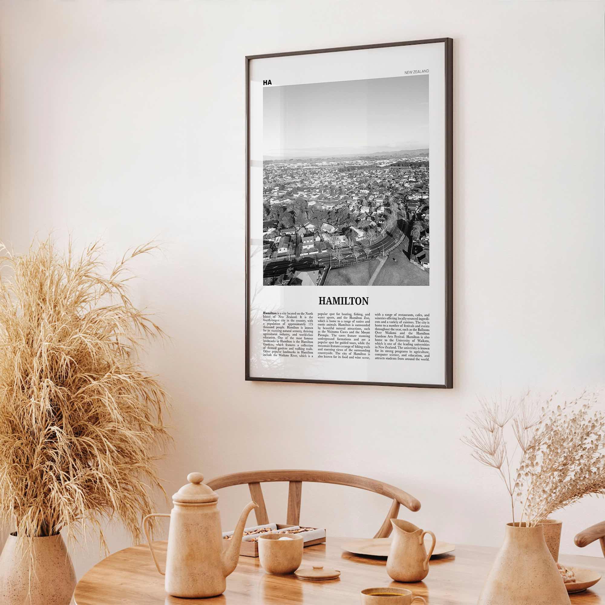 Hamilton Print Black and White New Zealand, Hamilton Wall Art, Hamilton Poster, Hamilton Photo, Hamilton Wall Décor, Hamilton Map