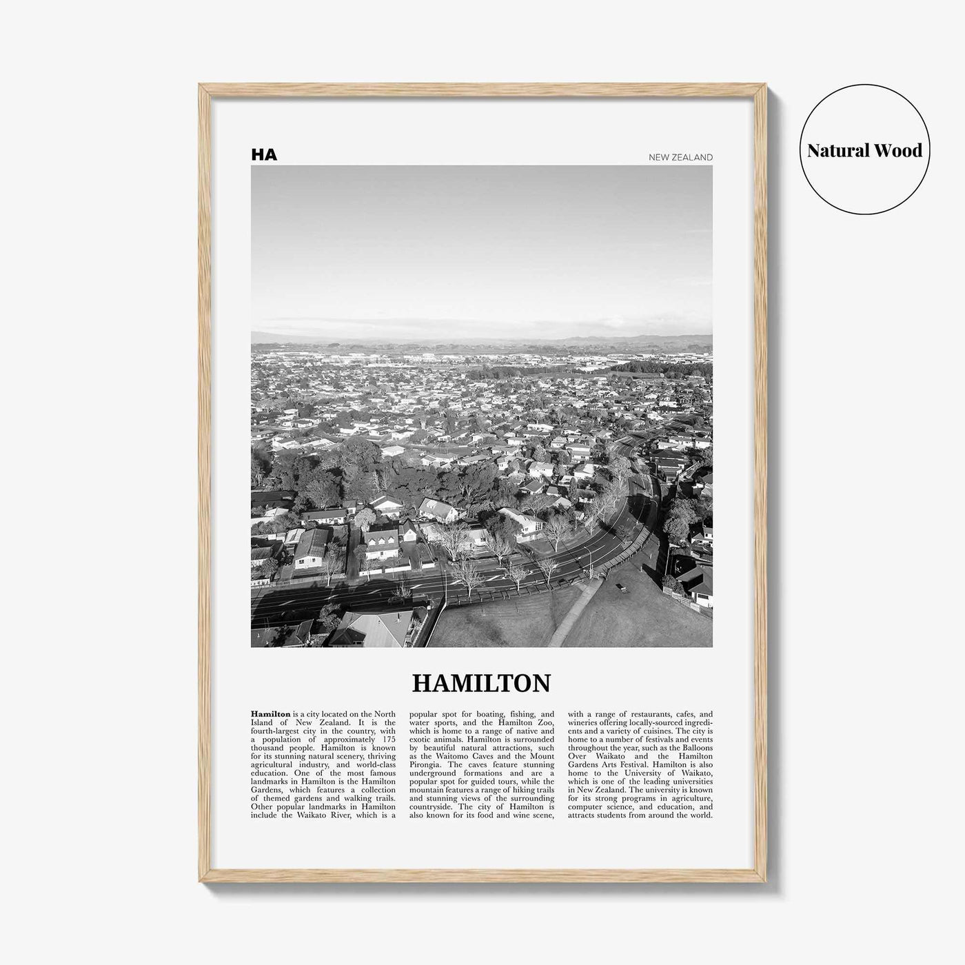 Hamilton Print Black and White New Zealand, Hamilton Wall Art, Hamilton Poster, Hamilton Photo, Hamilton Wall Décor, Hamilton Map