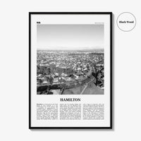 Hamilton Print Black and White New Zealand, Hamilton Wall Art, Hamilton Poster, Hamilton Photo, Hamilton Wall Décor, Hamilton Map
