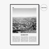Hamilton Print Black and White New Zealand, Hamilton Wall Art, Hamilton Poster, Hamilton Photo, Hamilton Wall Décor, Hamilton Map
