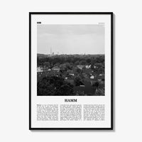 Hamm Print Black and White, Hamm Wall Art, Hamm Poster, Hamm Photo, Hamm Wall Décor, Hamm Map, Germany