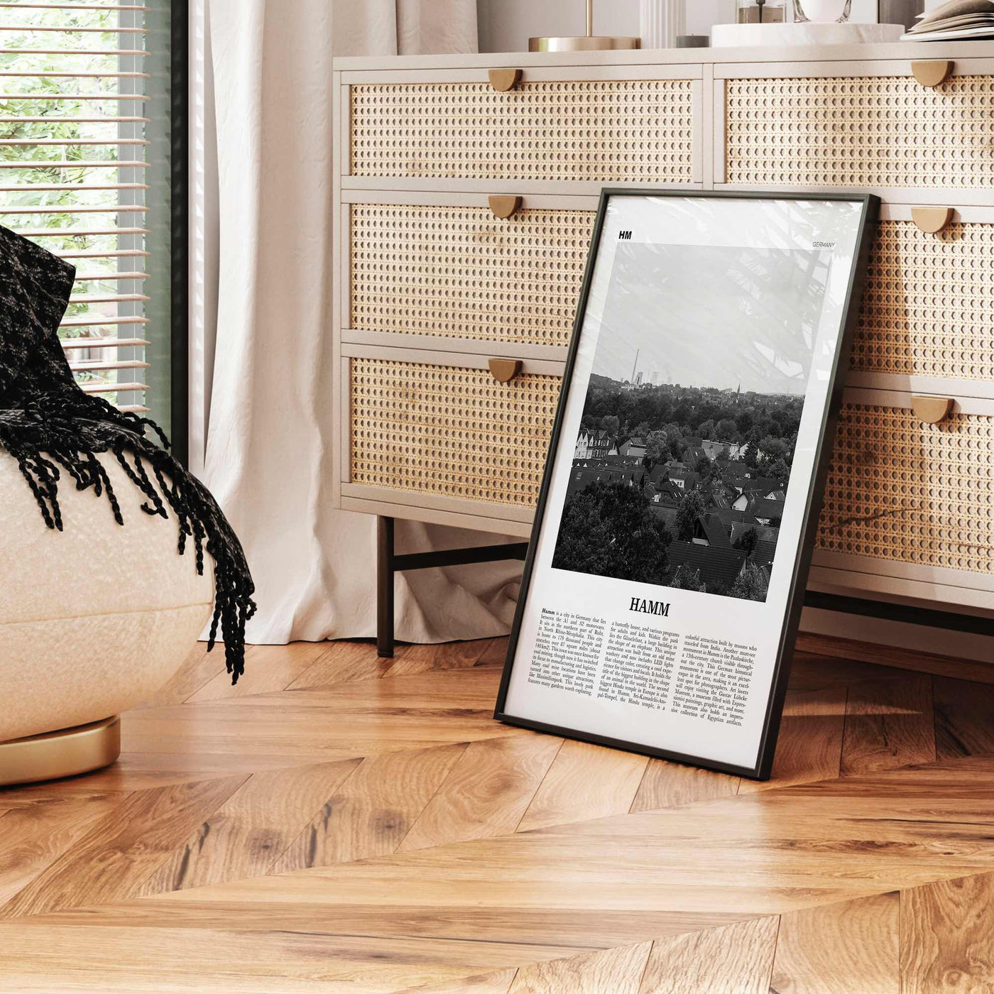 Hamm Print Black and White, Hamm Wall Art, Hamm Poster, Hamm Photo, Hamm Wall Décor, Hamm Map, Germany