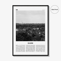 Hamm Print Black and White, Hamm Wall Art, Hamm Poster, Hamm Photo, Hamm Wall Décor, Hamm Map, Germany