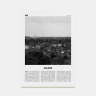 Hamm Travel B&W Poster