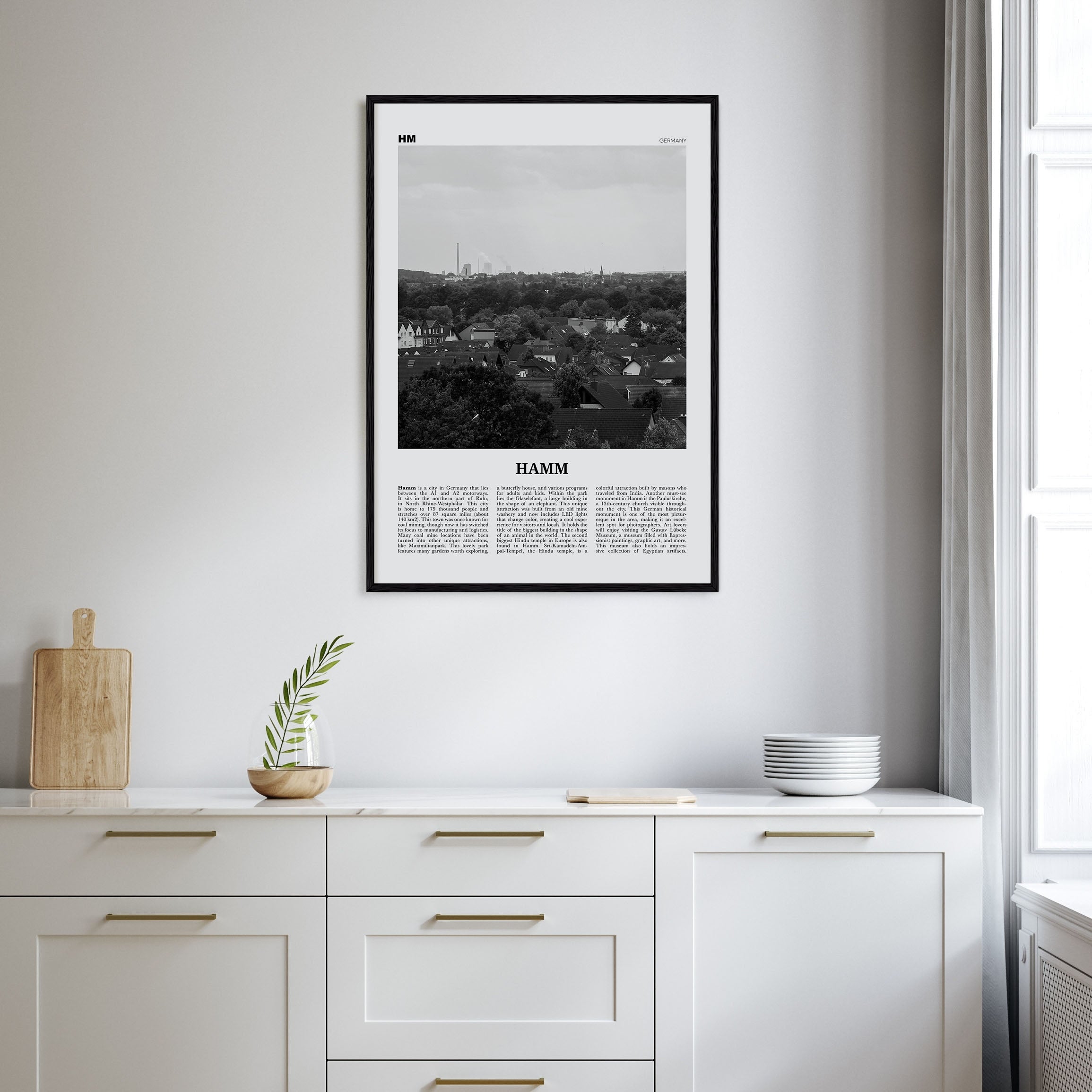 Hamm Travel B&W Poster