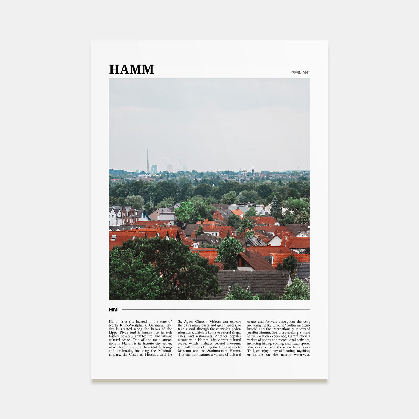 Hamm Travel Color Poster