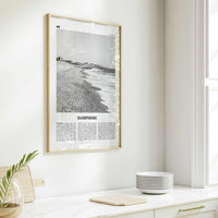 Hampshire Print Black and White, Hampshire Wall Art, Hampshire Poster, Hampshire Photo, Hampshire Map, England, UK, United Kingdom