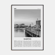 Hampton Travel B&W Poster