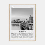 Hampton Travel B&W Poster