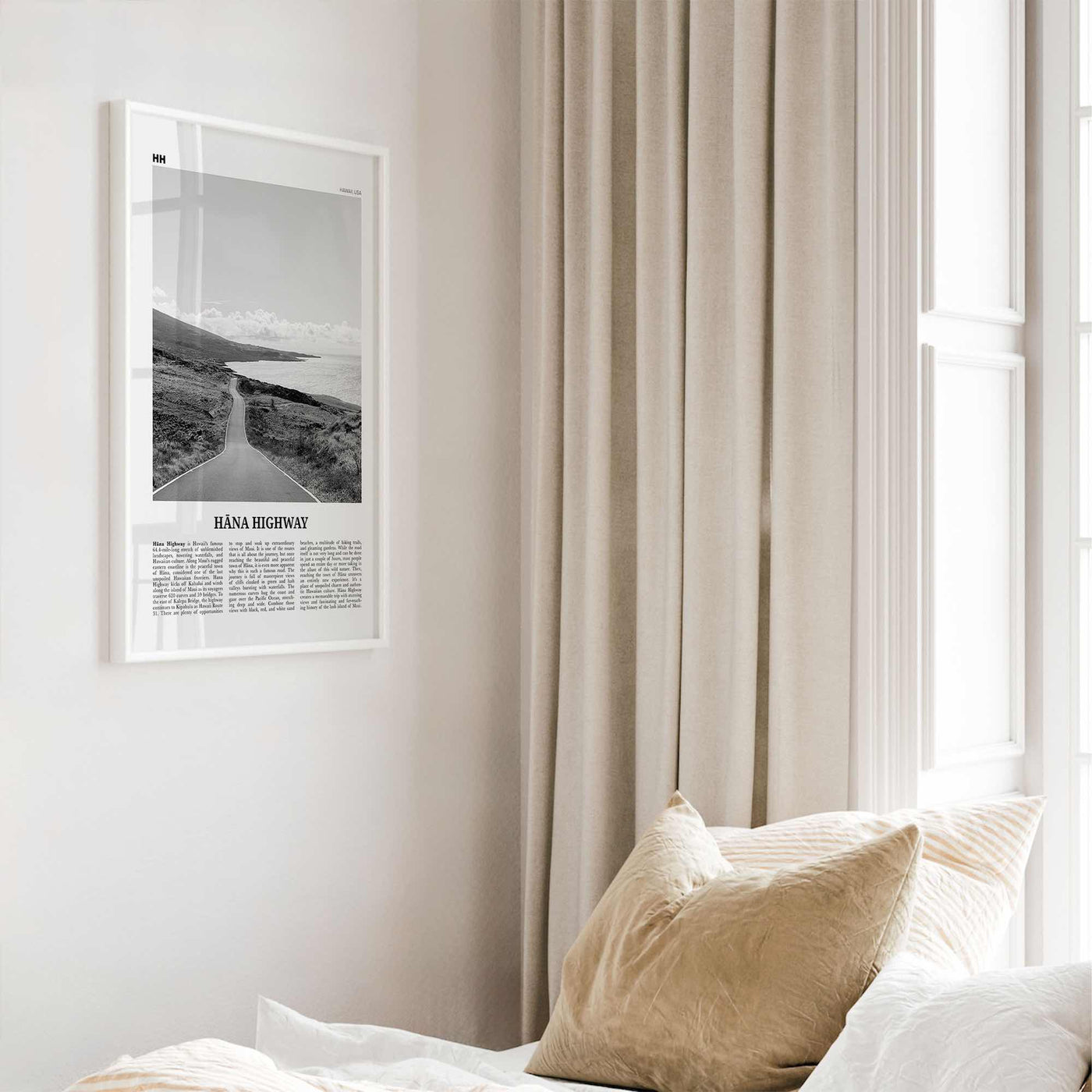 Hana Highway Print Black and White, Hana Highway Art, Hana Highway Poster, Hana Highway Photo, Hana Highway Wall Décor, Hana Highway Map