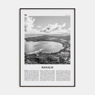 Hanalei Travel B&W Poster