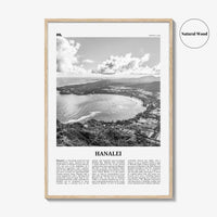 Hanalei Print Black and White, Hanalei Wall Art, Hanalei Poster, Hanalei Photo, Hanalei Wall Décor, Hawaii, USA, United States North America