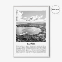 Hanalei Print Black and White, Hanalei Wall Art, Hanalei Poster, Hanalei Photo, Hanalei Wall Décor, Hawaii, USA, United States North America