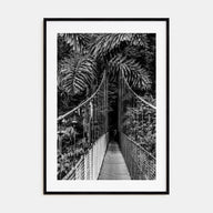 Hanging Bridge Photo B&W Poster