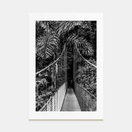 Hanging Bridge Photo B&W Poster
