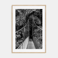 Hanging Bridge Photo B&W Poster