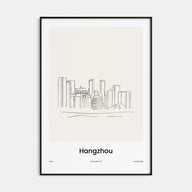 Hangzhou Drawn Poster