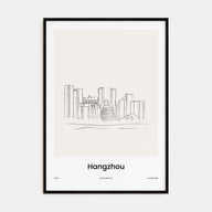 Hangzhou Drawn Poster
