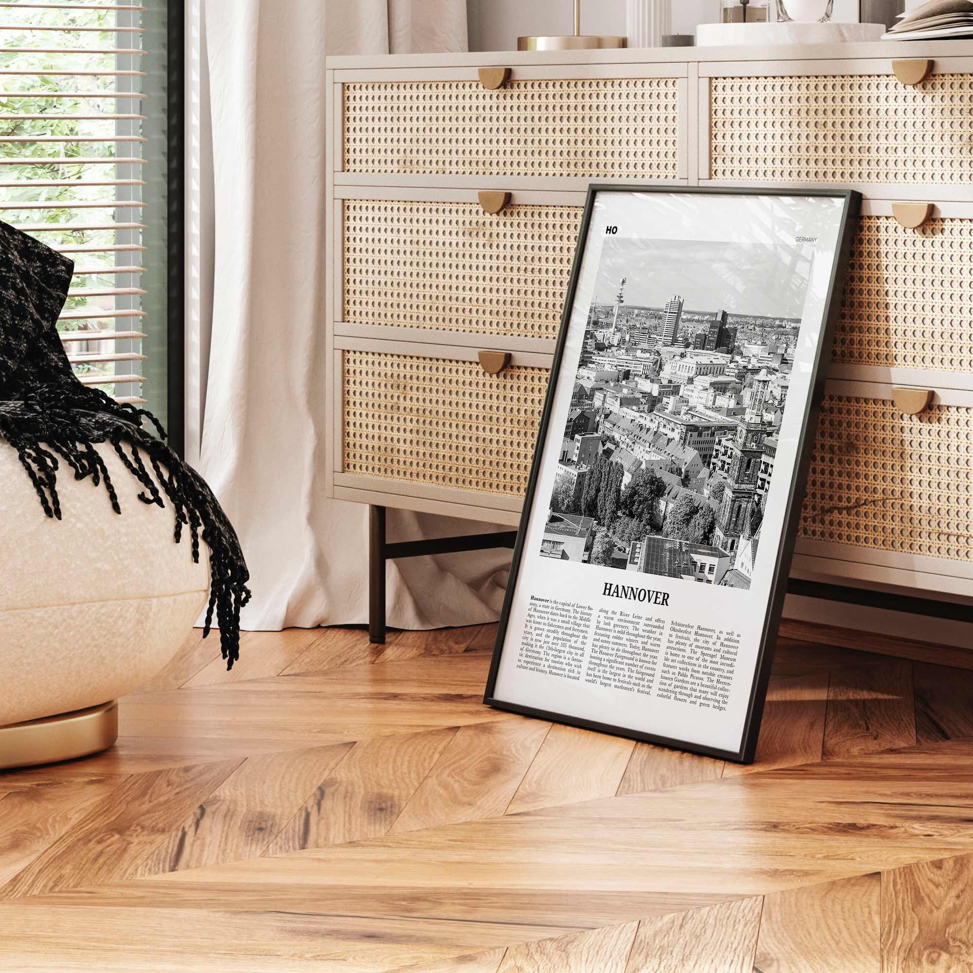 Hannover Print Black and White, Hanover Wall Art, Hannover Poster, Hannover Photo, Hannover Wall Décor, Deutschland, Germany, Lower Saxony