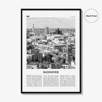 Hannover Print Black and White, Hanover Wall Art, Hannover Poster, Hannover Photo, Hannover Wall Décor, Deutschland, Germany, Lower Saxony
