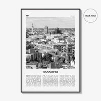 Hannover Print Black and White, Hanover Wall Art, Hannover Poster, Hannover Photo, Hannover Wall Décor, Deutschland, Germany, Lower Saxony