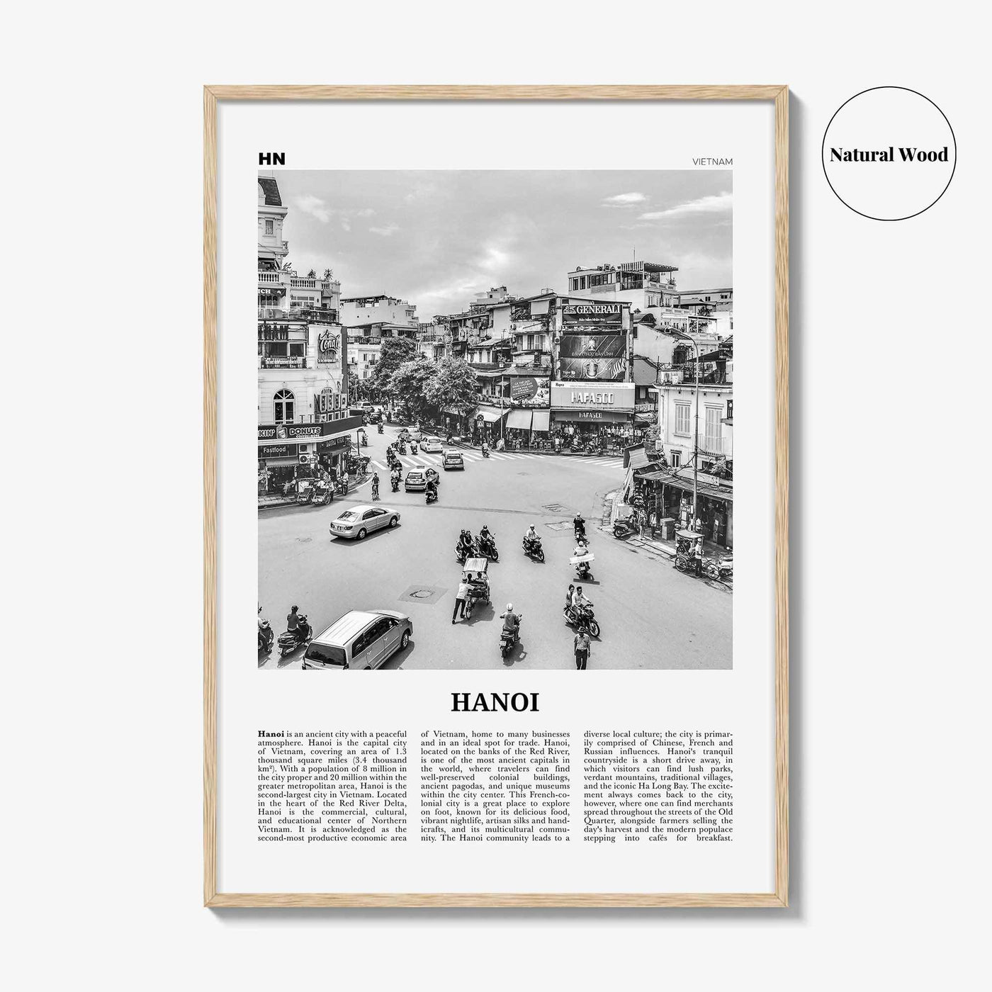 Hanoi Print Black and White No 1, Hanoi Wall Art, Hanoi Poster, Hanoi Photo, Hanoi Wall Decor, Vietnam, Viet Nam, Asia, Hà Nội, Viet Nam