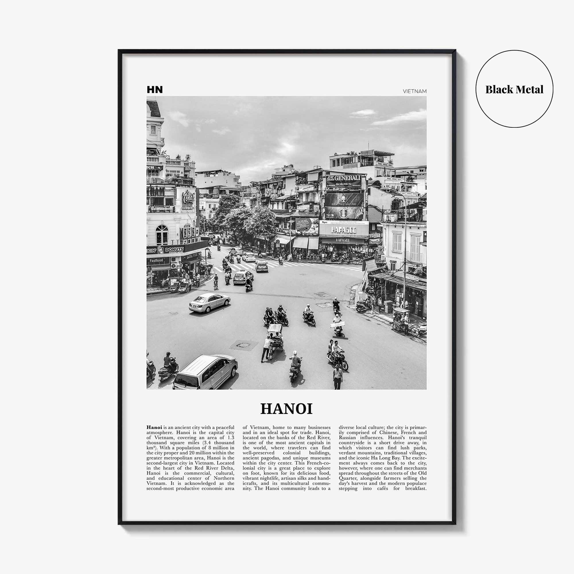 Hanoi Print Black and White No 1, Hanoi Wall Art, Hanoi Poster, Hanoi Photo, Hanoi Wall Decor, Vietnam, Viet Nam, Asia, Hà Nội, Viet Nam