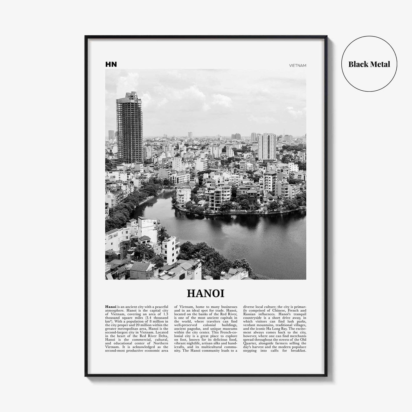 Hanoi Print Black and White No 2, Hanoi Wall Art, Hanoi Poster, Hanoi Photo, Hanoi Wall Decor, Vietnam, Viet Nam, Asia, Hà Nội, Viet Nam