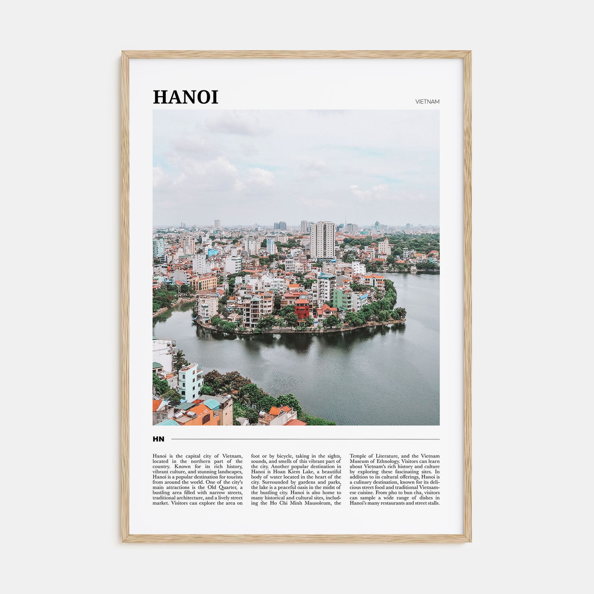 Hanoi Travel Color Poster