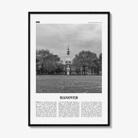 Hanover Print Black and White, Hanover Wall Art, Hanover Poster, Hanover Photo, Hanover Wall Décor, Hanover Map, New Hampshire, USA