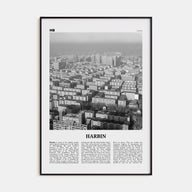 Harbin Travel B&W Poster