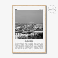 Hargeisa Print Black and White, Hargeisa Wall Art, Hargeisa Poster, Hargeisa Photo, Hargeisa Wall Décor, Hargeisa Map, Somalia