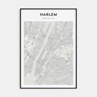 Harlem Map Portrait Poster