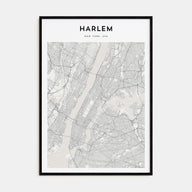 Harlem Map Portrait Poster