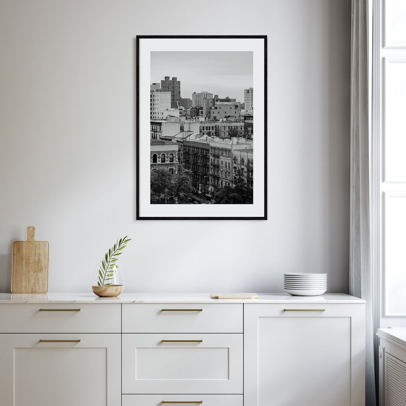 Harlem Photo B&W Poster