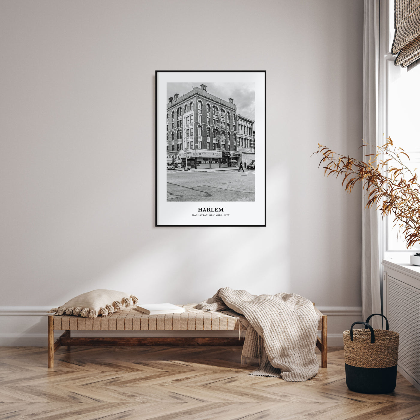 Harlem Portrait B&W Poster