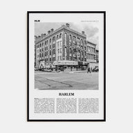 Harlem Travel B&W Poster