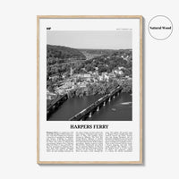 Harpers Ferry Print Black and White, Harpers Ferry Wall Art, Harpers Ferry Poster, Harpers Ferry Photo, West Virginia, USA