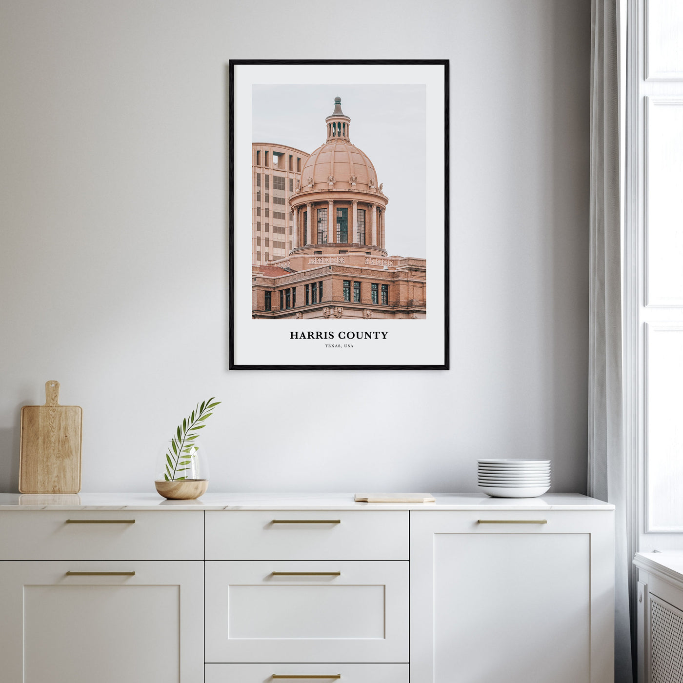 Harris County Portrait Color Poster