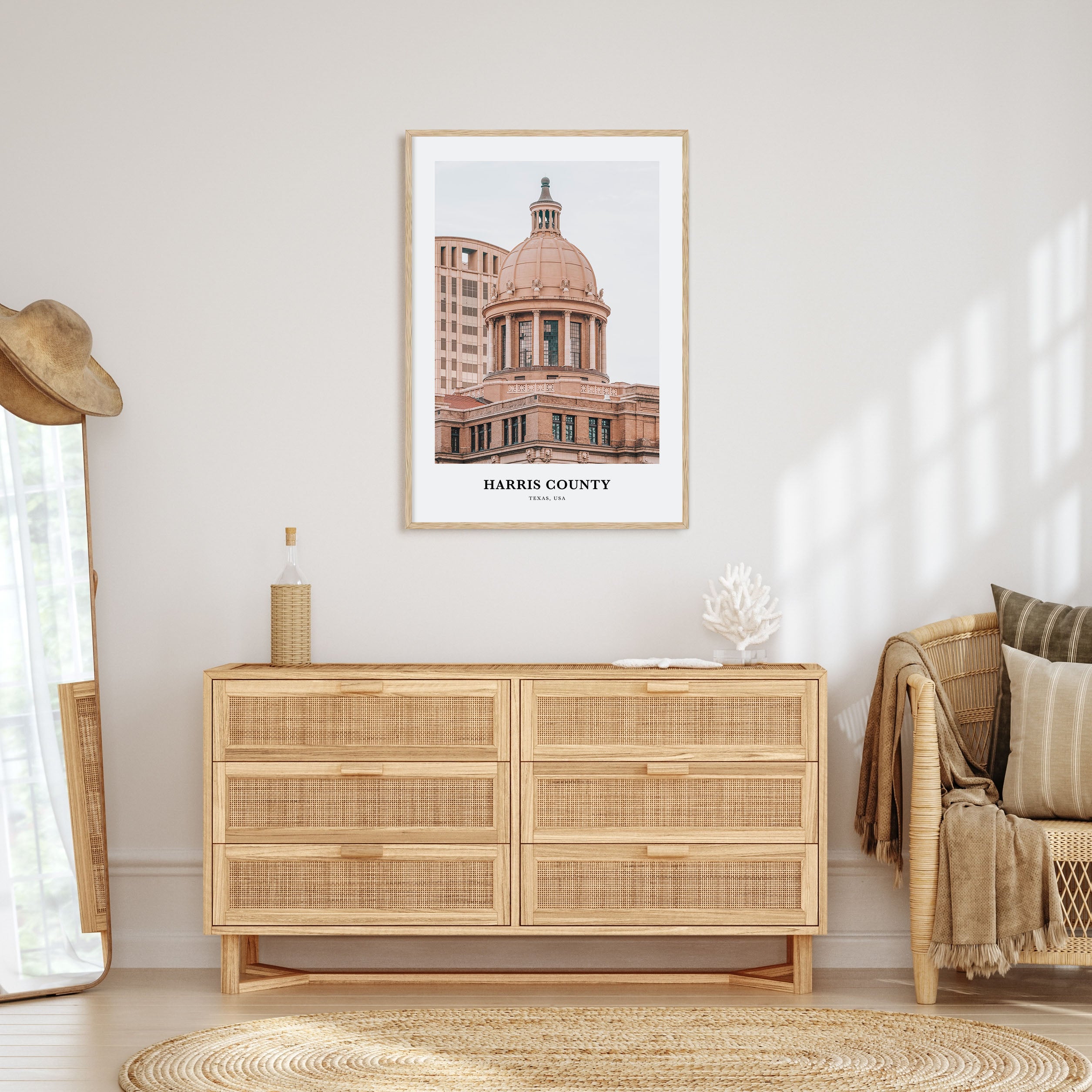 Harris County Portrait Color Poster