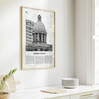 Harris County Print Black and White, Harris County Wall Art, Harris County Poster, Harris County Photo, Harris County Wall Décor, Harris Map