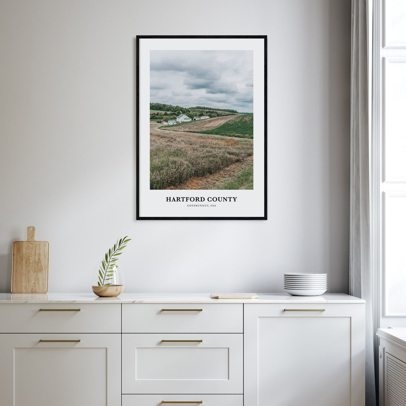 Hartford County Portrait Color Poster