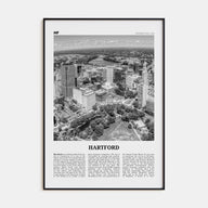 Hartford Travel B&W Poster