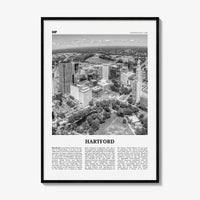 Hartford Print Black and White, Hartford Wall Art, Hartford Poster, Hartford Photo, Connecticut, USA, United States, North America