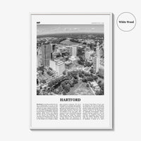 Hartford Print Black and White, Hartford Wall Art, Hartford Poster, Hartford Photo, Connecticut, USA, United States, North America