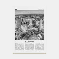 Hartford Travel B&W Poster