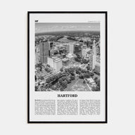 Hartford Travel B&W Poster