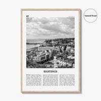 Hastings Print Black and White, Hastings Wall Art, Hastings Poster, Hastings Photo, Hastings Wall Décor, England, UK, United Kingdom