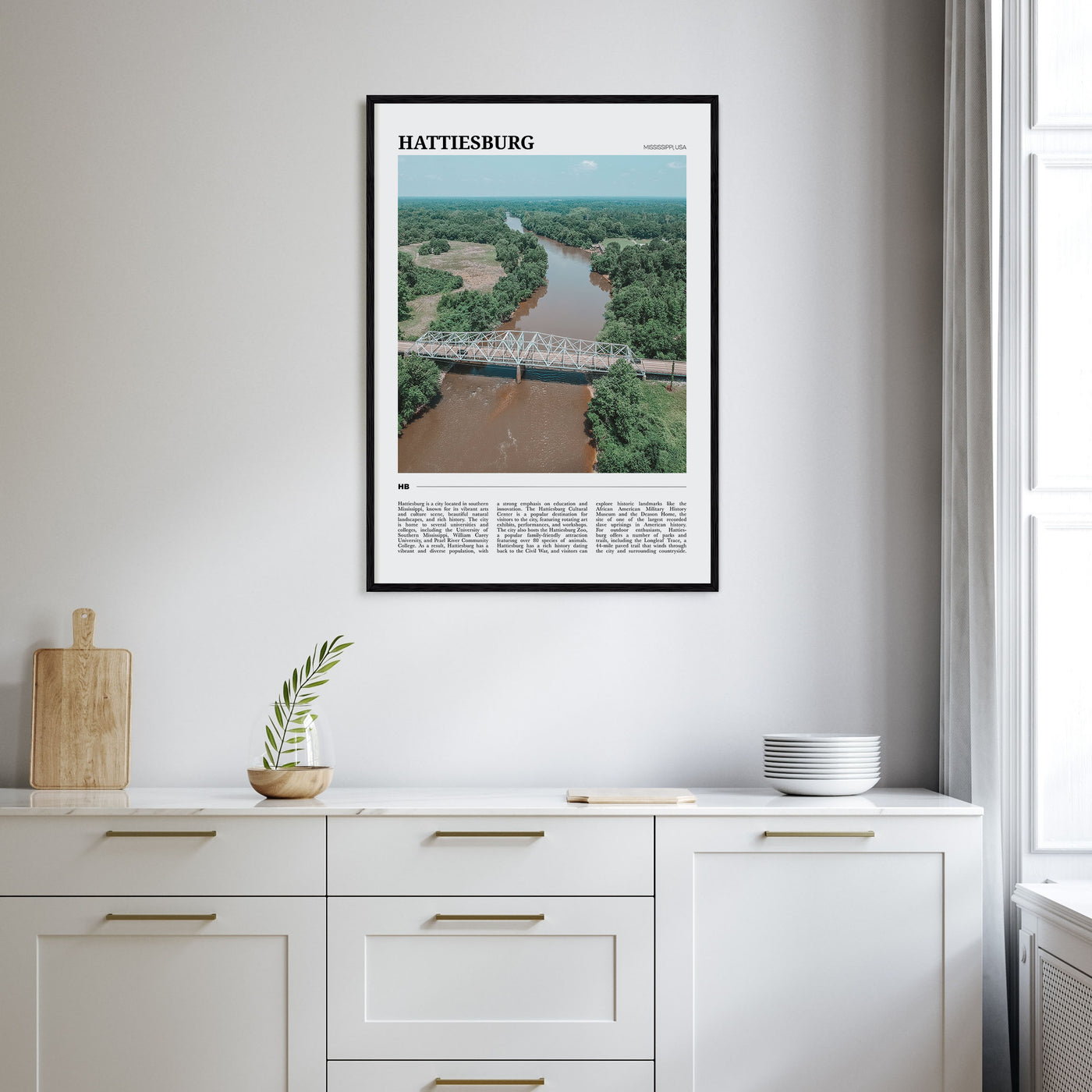 Hattiesburg Travel Color Poster